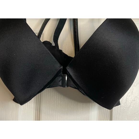 Victoria’s Secret So Obsessed Push Up Bra Front Close Racerback Pearls Sz 34C - Picture 3 of 11